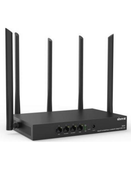 Tenda W20E wireless router Gigabit Ethernet Dual-band (2.4 GHz / 5 GHz) Black