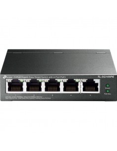 TP-LINK 5-Port Gigabit Easy Smart PoE Switch with 4-Port...