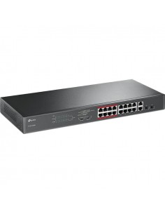 TP-LINK 16-Port 10/100Mbps + 2-Port Gigabit Unmanaged PoE...