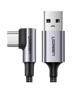 UGREEN Angled USB-C To USB-A Data Cable Black 2M