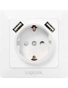 LogiLink Steckdose With 2x USB - PA0162