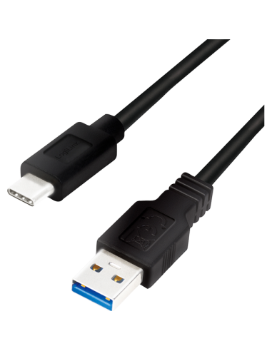 LogiLink USB 3.2 A-Plug-C-Plug Black 0,5 m (CU0167)