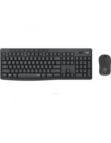 Logitech MK295 Silent Wireless Combo keyboard USB QWERTY English Graphite