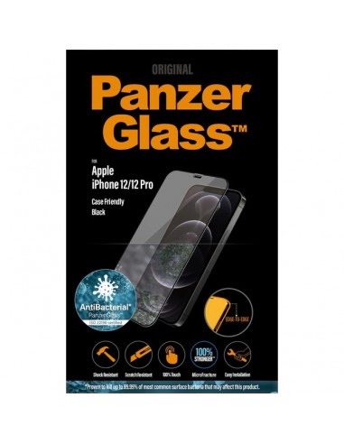 PanzerGlass Apple iPhone 12/12 Pro Edge-to-Edge Anti-Bacterial