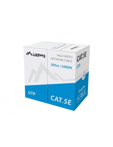 Lanberg LCU5-10CC-0305-BK networking cable Black 305 m Cat5e U / UTP (UTP)