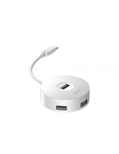 4in1 USB-C Hub to USB 3.0 + 3x USB 2.0 Baseus 15cm (white)