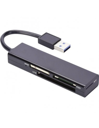 Ednet USB 3.0 MCR card reader Black USB 3.2 Gen 1 (3.1 Gen 1)