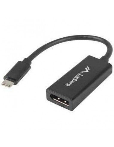 Lanberg AD-UC-DP-01 video cable adapter 0.15 m USB C DisplayPort Black