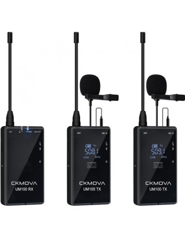 CKMOVA UM100 Kit2 - Dual set of cordless tie-type microphones