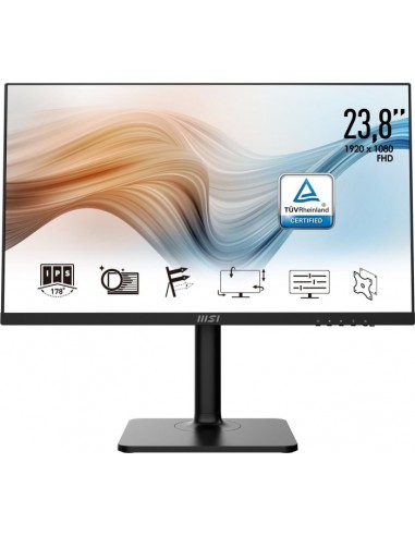 MSI Modern MD241P computer monitor 60.5 cm (23.8") 1920 x 1080 pixels Full HD LCD Black