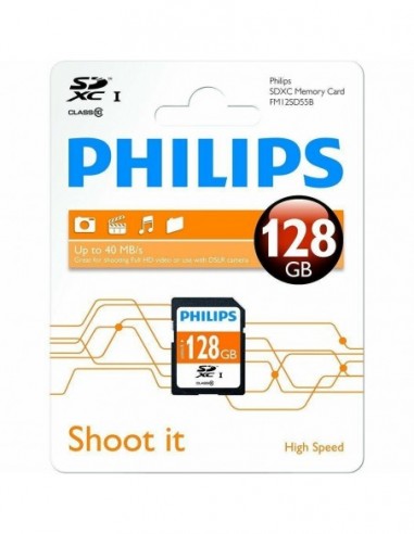 Philips 128GB SDXC, Memory Card (FM12SD55B/10)