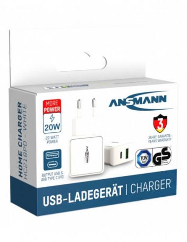 Ansmann Home Charger HC218PD white