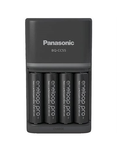 Panasonic Eneloop Smart Plus Ch. BQ-CC55 incl. 4xAA K-KJ55HCD40E