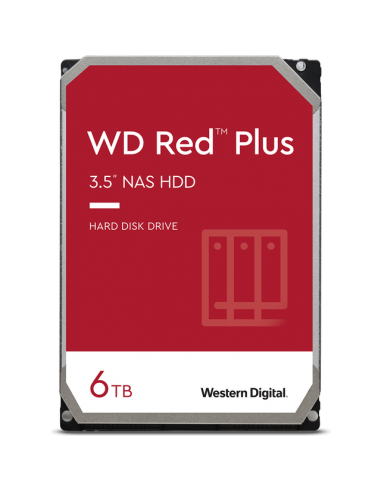 Western Digital Red Plus WD60EFPX internal hard drive 3.5" 6000 GB Serial ATA III