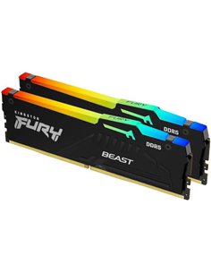 DDR5 64GB KIT 2x32GB PC 5600 Kingston FURY Beast RGB EX KF556C36BBEAK2-64