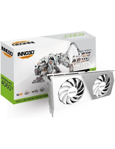 VGA Inno3D GeForce® RTX 4060TI 16GB Twin X2 OC White