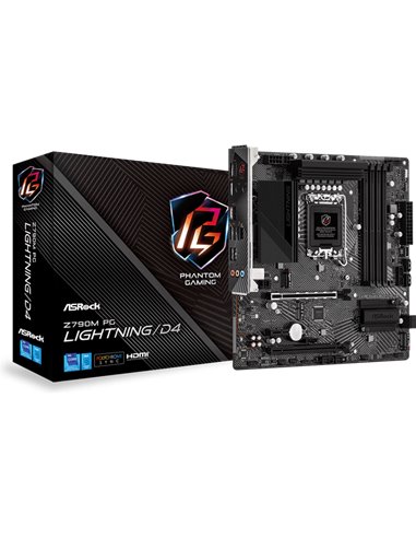 Asrock Z790M PG Lightning/D4 Intel Z790 LGA 1700 micro ATX