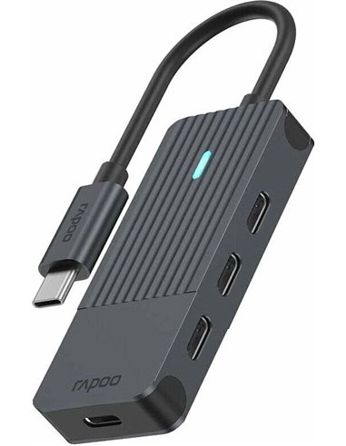 Rapoo USB-C Hub gray USB-C to USB-C
