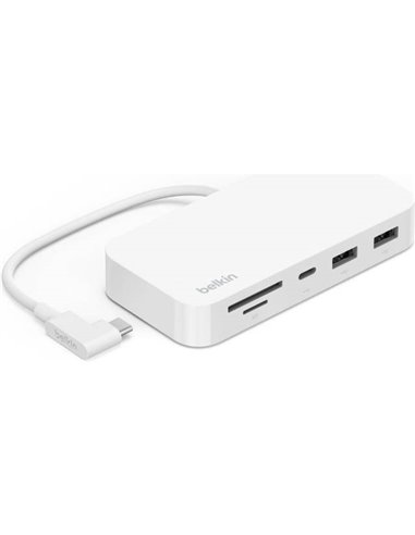 Belkin CONNECT USB-C 6-in-1 Multiport Hub+ Holder INC011btWH