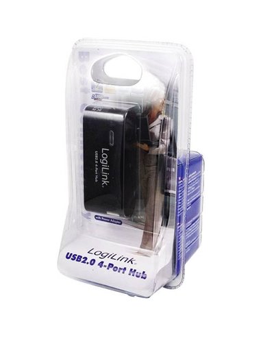LogiLink USB 2.0 Hub 4-port with power supply - UA0085