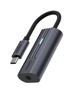 Rapoo USB-C adapter gray USB-C to 3.5 mm audio