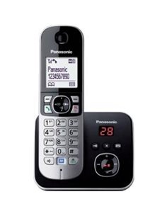 Panasonic KX-TG6821 DECT telephone Caller ID Black, Silver