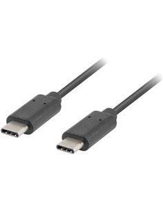 Lanberg CA-CMCM-10CU-0010-BK kabel USB 2.0 1m USB-C M/M  Black