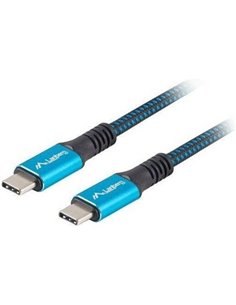 Lanberg CA-CMCM-45CU-0005-BK USB cable 0.5 m USB4 Gen 2x2 USB C Black, Blue
