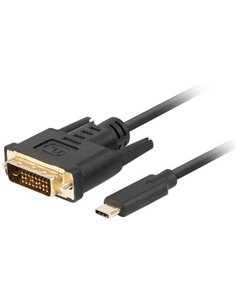 Lanberg CA-CMDV-10CU-0010-BK video cable adapter 1 m USB Type-C DVI-D Black