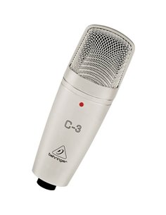 Behringer C-3 microphone Silver Studio microphone