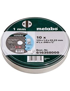 Metabo 10 Cut-Off Wheels SP 115x1.0x 22.23 mm
