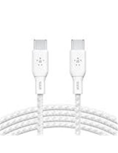 Belkin braided USB-C/USB-C Cable 100W 2m white CAB014bt2MWH