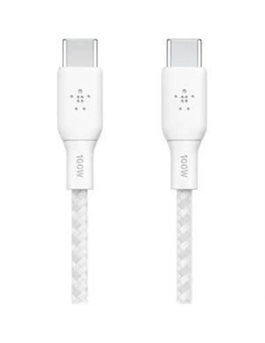Belkin braided USB-C/USB-C Cable 100W 3m white CAB014bt3MWH