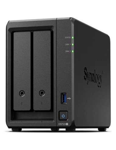 Synology DiskStation DS723+ NAS/storage server Tower Ethernet LAN Black R1600