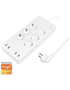 LogiLink Wi-Fi Smart power strip 6-way (CEE7/3) 4x USB Tuya compatible SH0105