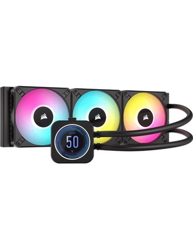 Cool Corsair iCUE H150i ELITE LCD XT display