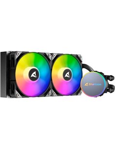 Cool Sharkoon S70 RGB 2 fans black AiO water cooling