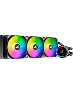 Cool Sharkoon S90 RGB 3 fans black AiO water cooling