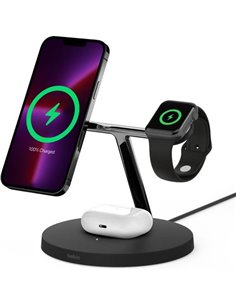 Belkin MagSafe Wireless 3-in-1 Charger, black WIZ017vfBK