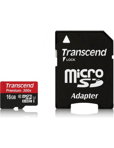 Transcend microSDHC Card UHS-I Pre 16GB memory card (TS16GUSDU1)