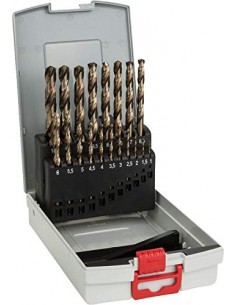 Bosch ProBox HSS-Co Robust Line metal drill set, 19-piece...
