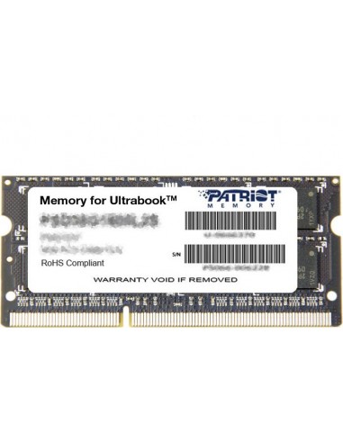 Patriot SO-DIMM 8GB DDR3-1600 DR, memory (PSD38G1600L2S)