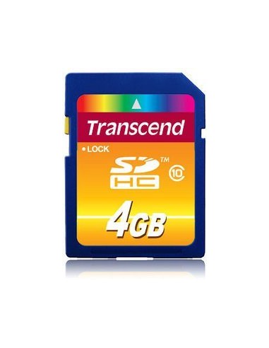 Transcend Secure Digital SDHC Card 4GB Memory Card (TS4GSDHC10)