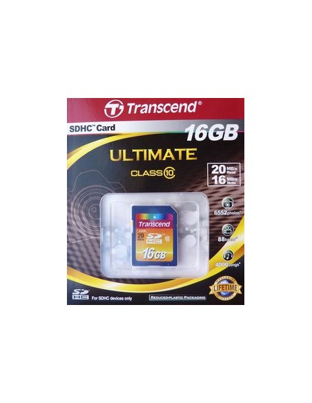 Transcend Secure Digital SDHC Card 16GB Memory Card (TS16GSDHC10)