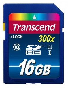 Transcend Secure Digital SDHC UHS-I 16GB memory card...