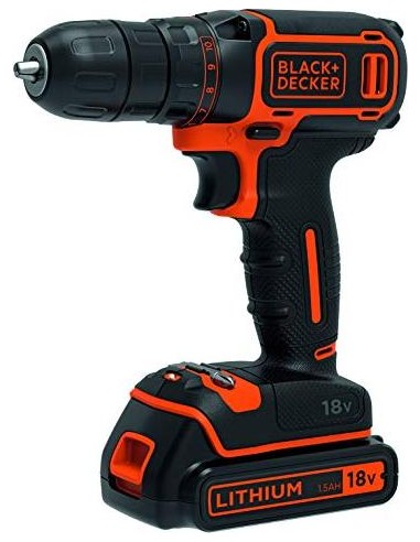 BLACK+DECKER Cordless drill BDCDC18KB, 18Volt (BDCDC18KB-QW)