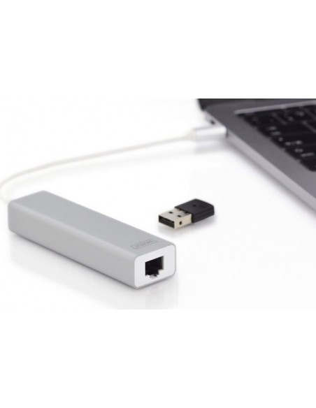 Digitus Adapter DA-70255 USB 3.0 C Gigabit + 3-Port Hub with GE LAN (DA-70255)