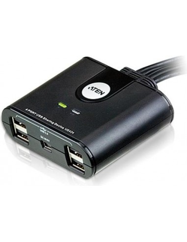 ATEN US424 4-port USB 2.0 Peripheral Switch, USB hub (US424-AT)