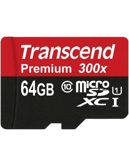 Transcend microSDHC Card 64 GB Premium memory card (TS64GUSDU1)
