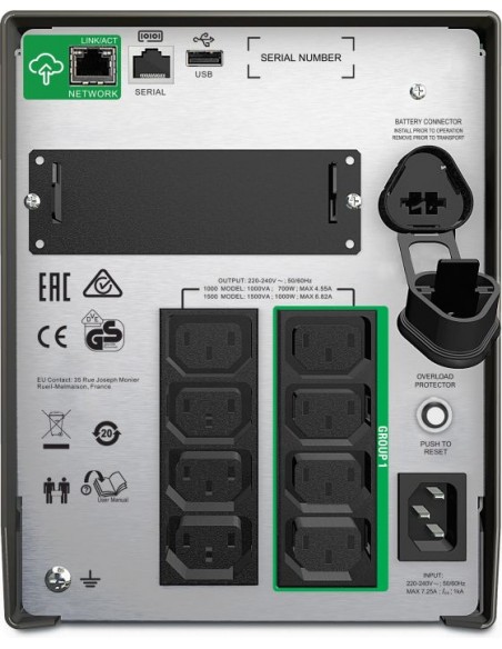 APC Smart-UPS 1000 VA, LCD, 230 V, USV (SMT1000IC)